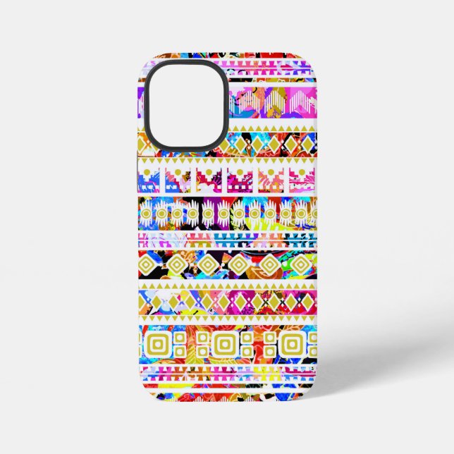 Cute colourful tribal aztec pattern iPhone case (Back)