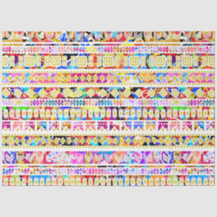 Cute colourful tribal aztec pattern tissue paper