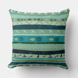 Cute Colourful Tribal Pattern Cushion