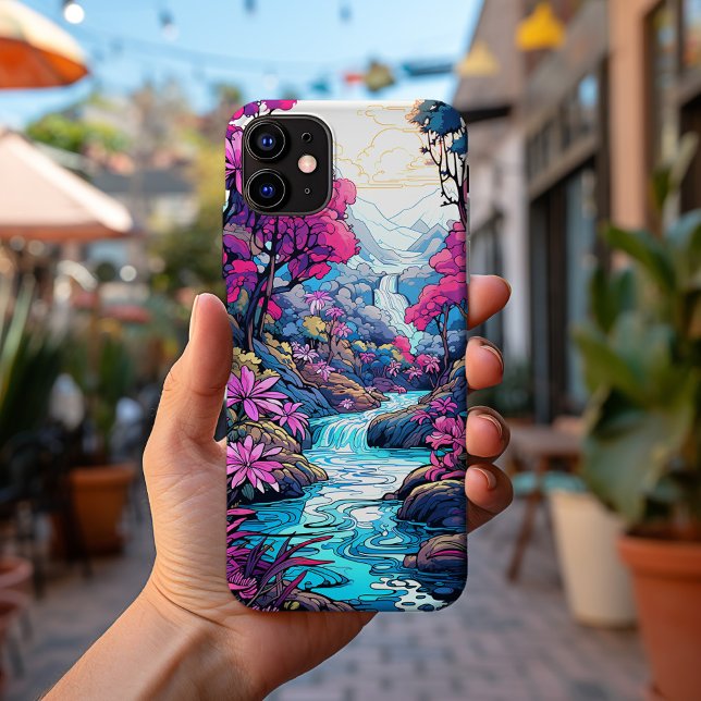 Cute Colourful Tropical Hawaiian Garden No. 1115 Case-Mate iPhone Case (Creator Uploaded)