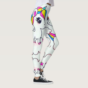 Cute Colourful Unicorn Kawaii Love Leggings