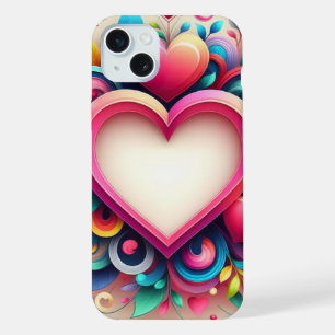 Cute colourful Valentines day iPhone / iPad case