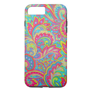 Cute colourful vintage floral design iPhone 8 plus/7 plus case
