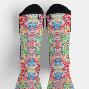 Cute colourful vintage floral socks
