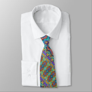 Cute colourful vintage floral tie