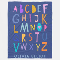 Cute Colourful Wacky Alphabet Letters Personalised