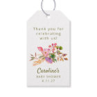 Cute Colourful Watercolor Floral Baby Shower Custo