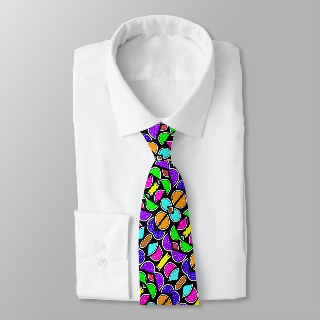 Cute colourful watermelon pattern tie (Tied)