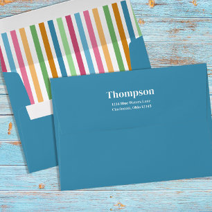 Cute Colourful Whimsical Custom Envelope