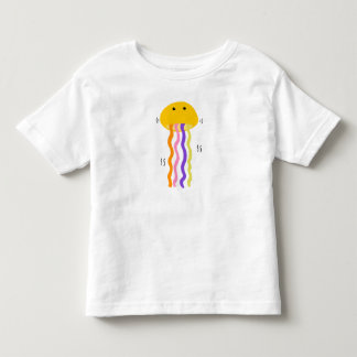 Cute Colourful Wiggling Jellyfish Whimsical Ocean Toddler T-Shirt