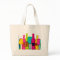 Cute colourful wine bottles pattern wine bag