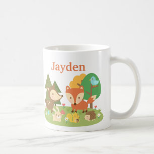 Cute Colourful Woodland Animal For Kids Coffee Mug
