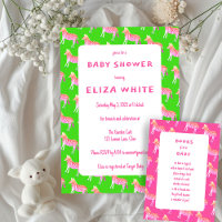 Cute Colourful Zebras Custom Baby Shower 