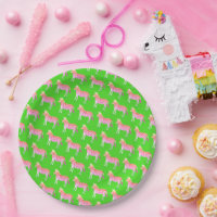 Cute Colourful Zebras Pink Lime Green Baby Shower