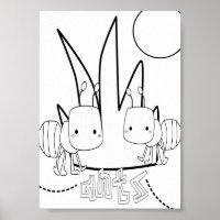 Cute Colouring Bugs Ants 