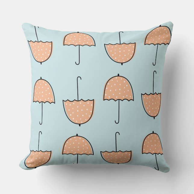 Cute colours blue and beige l Nursery baby girl Cushion (Front)