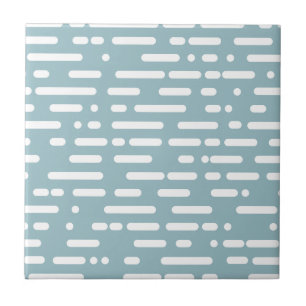 Cute colours light blue and white l Abstract Moder Ceramic Tile