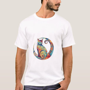 cute colurful cat design T-Shirt
