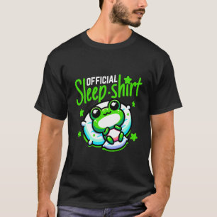 Cute Comfy Frog Lover Official Sleep Bedtime Pajam T-Shirt