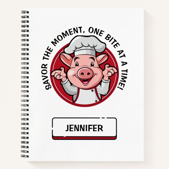 Cute Comic book inspired pig cartoon with quote  (Front)