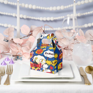 Cute Comic Book Pattern Favour Box