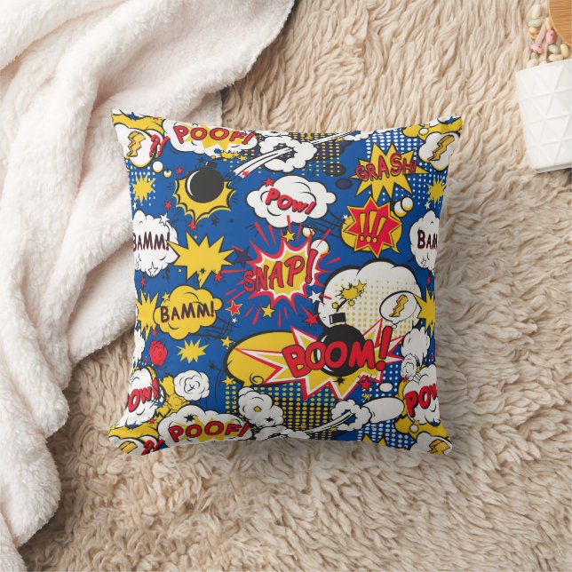 Cute Comic Pattern  Cushion (Blanket)