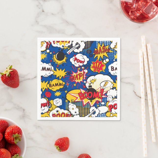 Cute Comic Pattern  Napkin (Insitu)
