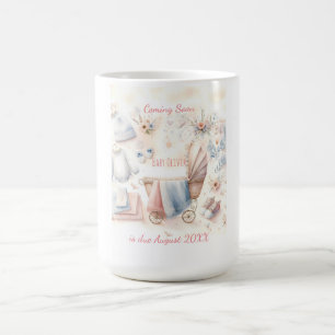 Cute coming soon announcement Invitation Coffee Mug