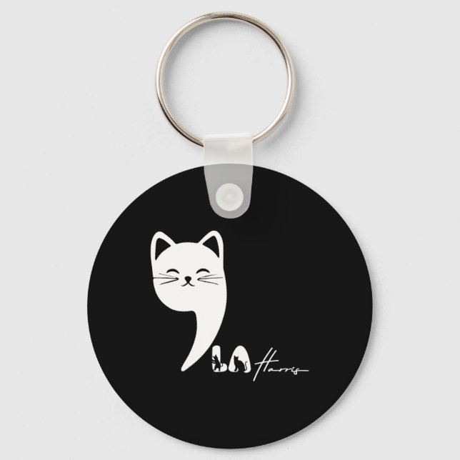 Cute Commala Kamala Harris 2024  Key Ring (Front)