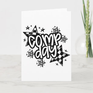 Cute Comp Day Cheer Comp Season Cheerleading Compe Card