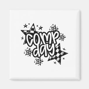 Cute Comp Day Cheer Comp Season Cheerleading Compe Magnet