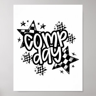 Cute Comp Day Cheer Comp Season Cheerleading Compe Poster