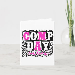 Cute Comp Day Vibes Cheer Cheerleading Cheer Compe Card