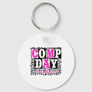 Cute Comp Day Vibes Cheer Cheerleading Cheer Compe Key Ring
