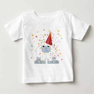 Cute Confetti Party Yeti Baby T-Shirt