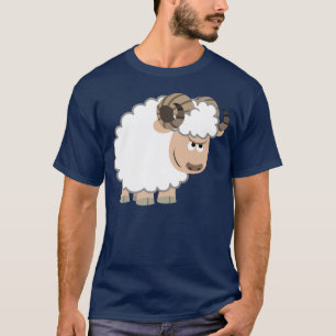 Cute Confident Cartoon Ram T-Shirt