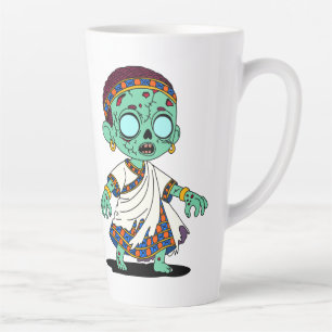 Cute Congolese Zombie Latte Mug