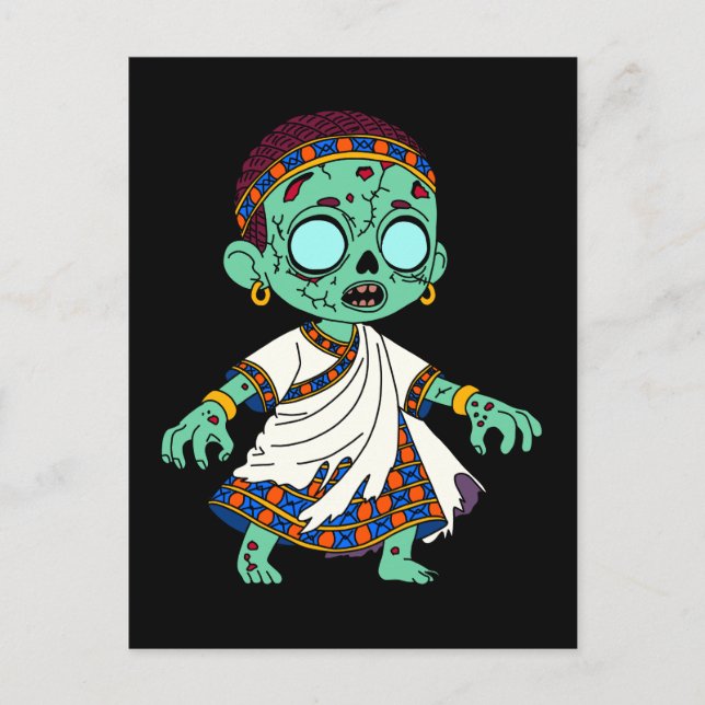 Cute Congolese Zombie Postcard (Front)