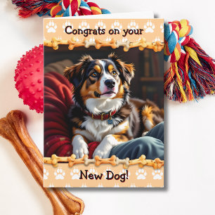 Cute Congrats on your New Dog  Card