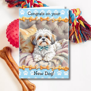Cute Congrats on your New Dog  Card