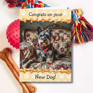 Cute Congrats on your New Scottish Terrier Dog  Card