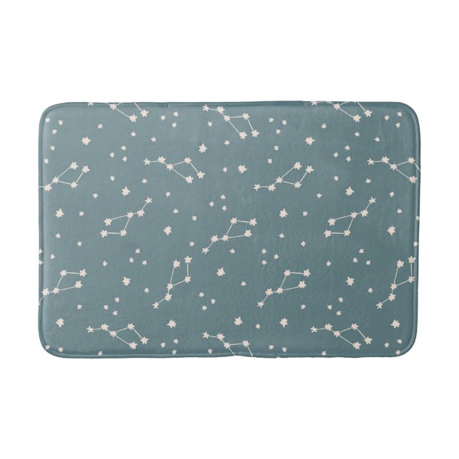 Cute Constellation Sky Pattern Bath Mat (Front)