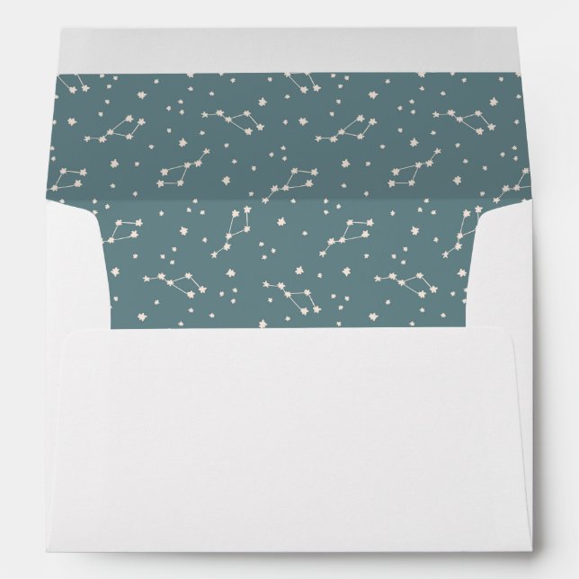 Cute Constellation Sky Pattern Envelope (Back (Bottom))