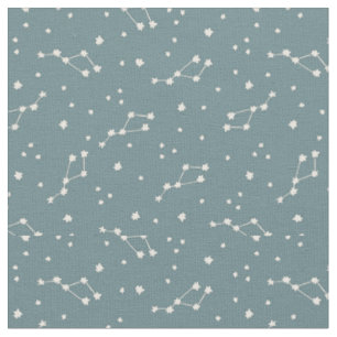 Cute Constellation Sky Pattern Fabric