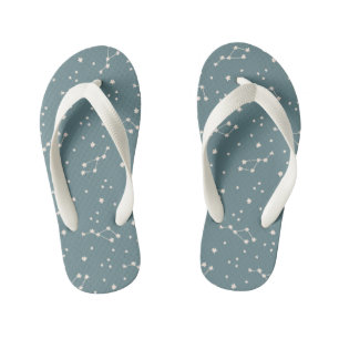 Cute Constellation Sky Pattern Kid's Thongs