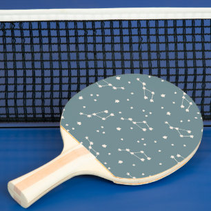 Cute Constellation Sky Pattern Ping Pong Paddle