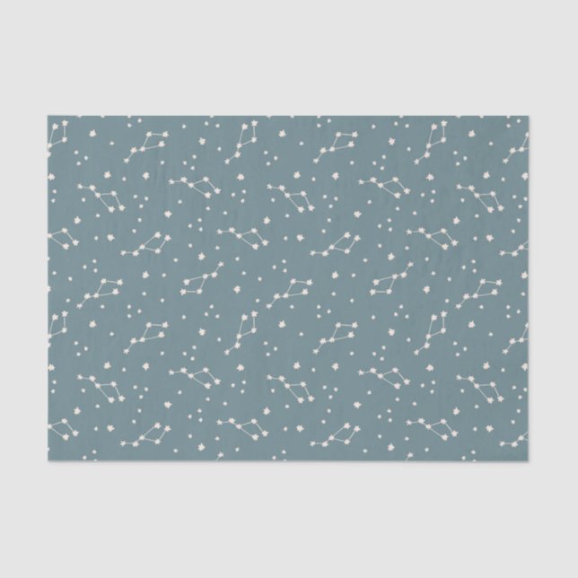 Cute Constellation Sky Pattern Tissue Paper (Front)