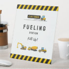 Cute Construction Dump Food Drinks Sign Printable
