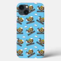Cute Construction Worker Owl with Hard Hat Cartoon