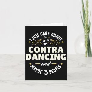 Cute Contra Dancing Dance For Women And Men Who Lo Card